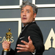 Taika Waititi after winning his Best Adapted Screenplay Oscar for Jojo Rabbit.